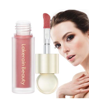 Liquid Blush Makeup - Long Lasting Blush Liquid for Cheeks Lightweight Soft Cream Blush Makeup Matte Blush and Lip Paint Velvet Mousse Texture Cle-ca 4#