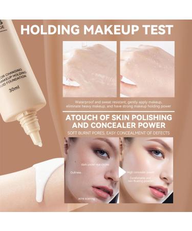 Changing Foundation for Mature Skin Color Changing Foundation 30ml Color Changing Foundation for Mature Skin Long Lasting Waterproof Moisturizing Foundation (1PCS) - Buy Online on GoSupps.com