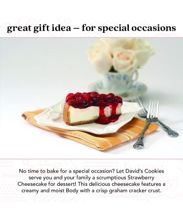 David's Cookies Strawberry Cheesecake - Premium Fresh Ingredients - Surprise Your Friend and Family With Our Strawberry NY Stylish Cheesecake Cake Dessert - Buy Online on GoSupps.com
