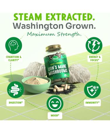 Maju Superfoods Lion's Mane Capsules and Mental Mushrooms Powder Bundle - Buy Online on GoSupps.com