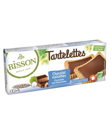 BISSON Tartelettes Chocolat Noisette Bio 150 g 1 Unité