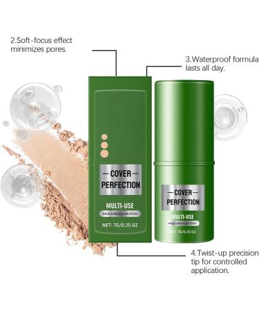 Concealer Pencil | Makeup Concealer | Long-Lasting Light Foundation Plain Cream Foundation Makeup Women Ages - Buy Online on GoSupps.com