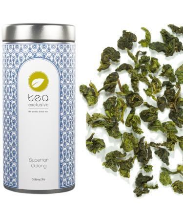 tea exclusive | Superior Oolong Tea Tie Quan Yin | intense & delicate floral taste hand-processed | tin 70g - Buy Online on GoSupps.com