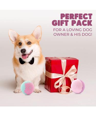 LunaMarie Handcrafted Bubble Bath Bomb for Dogs & Cats - Organic Lavender & Vanilla Essential Oils - Infused with Sea Salt, Cocoa Seed Oil & Shea Butter - Buy Online on GoSupps.com