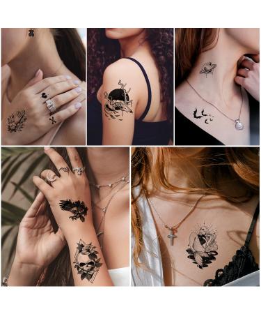 Cerlaza Waterproof Temporary Tattoos for Women - 79 Long Lasting Styles | Realistic Body Art Tatuajes Temporales Adult - Buy Online on GoSupps.com