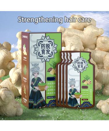 Ginger Plant Extract Anti-Hair Loss Hair Shampoo Ginger Hair Regrowth Shampoo Anti Hair Loss Ginger Shampoo (Color : 1Box) - Buy Online on GoSupps.com