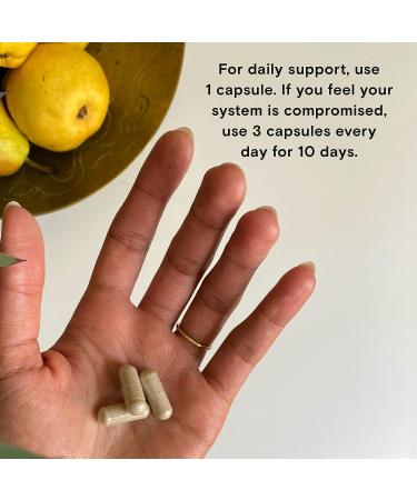 Moon Juice SuperPower - Mushroom Derived Immune Support Supplement with Liposomal Vitamin C, D, Beta-Glucans & Zinc - 30 Capsules - Buy Online on GoSupps.com