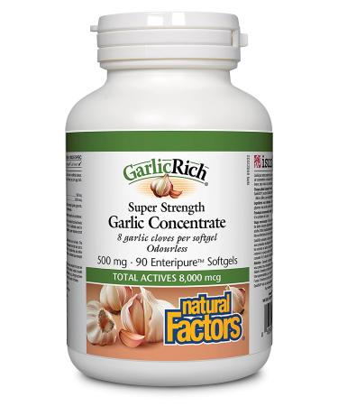 Natural Factors - GarlicRich Super Strength Garlic Concentrate 500 mg 90 Softgels