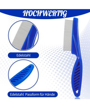 Newofview 6-Piece Cat & Dog Flea Comb Set | Professional Lice & Dandruff Removal Pet Care Tools - Buy Online on GoSupps.com