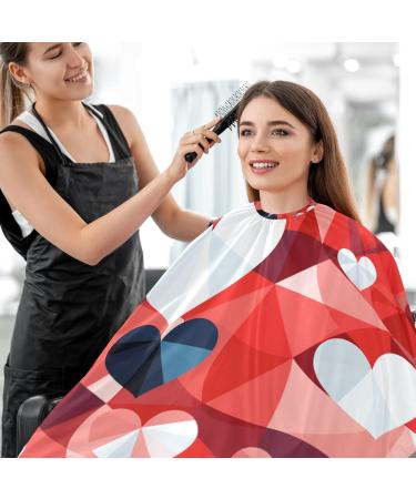 Waterproof Barber Cape - Valentine's Day Heart & Cheetah Haircut Bib for Men | Unisex Hair Cutting Cape - Buy Online on GoSupps.com