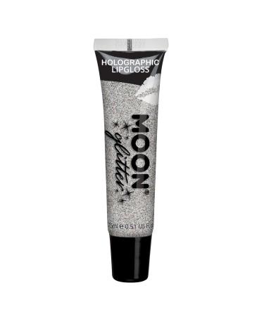 Moon Glitter Holographic Glitter Lip Gloss 15ml Silver