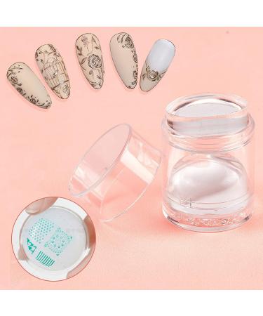 Niceneeded Nail Art Jelly Stamper Set - Double Layer Silicone Stamp & Scraper for DIY Manicure | International Shipping Available - Buy Online on GoSupps.com