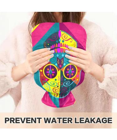 Fun Skull Hot Water Bottle 2L - BAP Free Warm Water Bag for Pain Relief | Perfect for Kids Men & Women - Buy Online on GoSupps.com