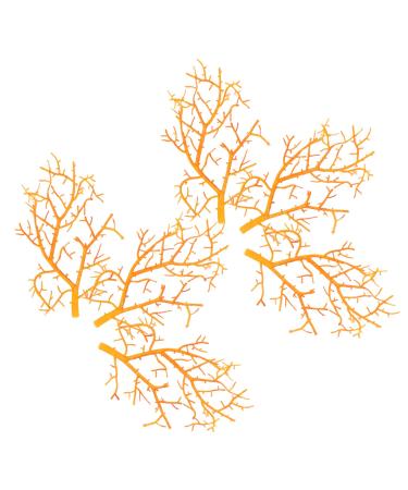 LIFKICH 6pcs Simulated Twigs Dry Branch Decor Diy Tree Twigs Christmas Tree Branches Artificial Tree Branches Christmas Craft Antler Fauk Plant Twigs Boho Decor Antlers The Witch Plastic Orange 35.00X20.00X5.00CM
