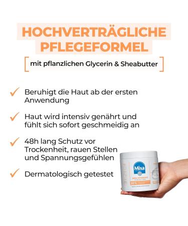 Mixa Care Set: Shea Ultra Soft Bodymilk Hand Cream & Intensive All-Purpose Cream for Body Hand & Face - Hydrating Skincare for All - Buy Online on GoSupps.com