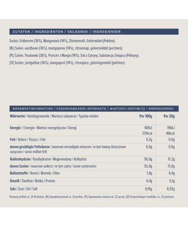 Buy Amazon Strawberry-Mango Jam 450g - Vegetarian International Shipping Available - Buy Online on GoSupps.com