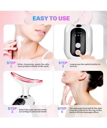 Wavata Facial Massage Device for Wrinkles | 4 Modes 3 LED Colors | EMS Anti-Aging Face Massager for Lifting & Tightening Saggy Skin - Buy Online on GoSupps.com