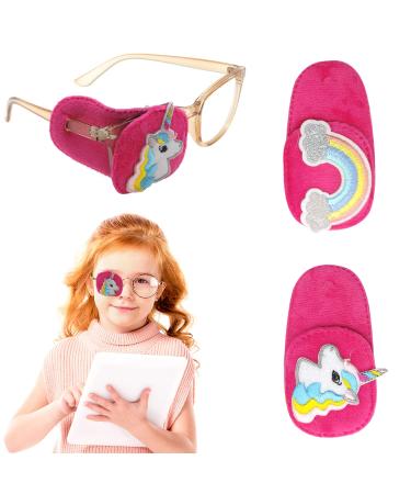 ALLY-MAGIC Eye Patches for Glasses 2 PCS Eye Patches Single Eye Masks for Girls Boys Unicorn Eye Patch for Right&Left Eyes Eye Patches for Lazy Eye Amblyopia Strabismus (Right Eye Cover)