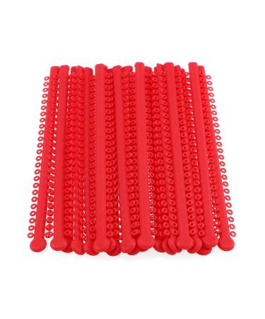 DEBKSGEOTI Dental Orthodontic Ligature Bands - Elastic Rubber Bands (L-Red-17#) | International Shipping Available - Buy Online on GoSupps.com