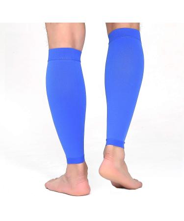 TOFLY Calf Compression Sleeve 20-30mmHg for Leg Support | 1 Pair Footless Compression Socks | Shin Splint Relief | Swelling & Varicose Veins | Nursing and Travel | Blue 2XL | Men & Women - Buy Online on GoSupps.com