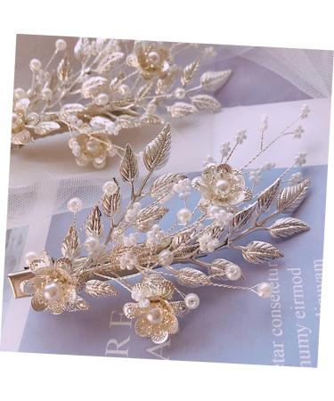 2 Set hairpin trim bridal hair accessories bridesmaid hair clips hair barrettes for women hair accessories for women wedding Beads bridal hair clips manual Miss Hair piece - Buy Online on GoSupps.com
