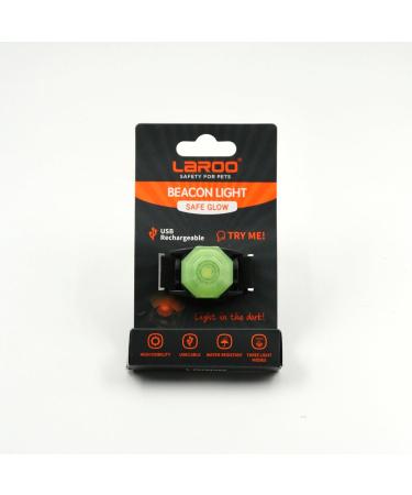 Laroo Safety LED Lights for Dogs & Cats - USB Rechargeable Waterproof Night Walking Collar Light (Green) - Buy Online on GoSupps.com