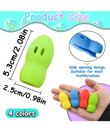 Andiker Toothbrush Cover Set - 6 Fish-Shaped Silicone Travel Caps in Macaron Colors - Perfect for Travel & Business Trips - Buy Online on GoSupps.com