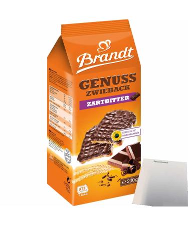 Buy Brandt Genuss Zwieback Dark Chocolate 200g - Delicious German Snack | International Shipping Available - Buy Online on GoSupps.com