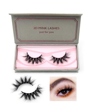 Visofree Eyelashes Mink Eyelashes Cruelty-free Full Volume 3D Mink Strip Eyelashes Dramatic False Eyelashes (E11)