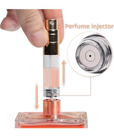 AC00SI Perfume Atomiser - 5ml Silver Refillable Bottle | Portable & Leak-proof Travel Perfume for Women & Men | Ideal Gift - Buy Online on GoSupps.com