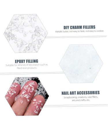 LIFKOME Breloques pour Nail Art Verre Pil 200 G Irr guli res Transparentes Remplissage poxy DIY pour Manucure D co Ongles - Buy Online on GoSupps.com