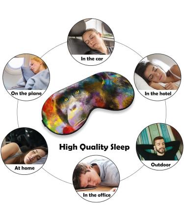 LynaRei Colorful Monkey Sleep Mask - Adjustable Soft Eye Mask for Men and Women - Ideal for Travel and Nap - Style 6 - Buy Online on GoSupps.com