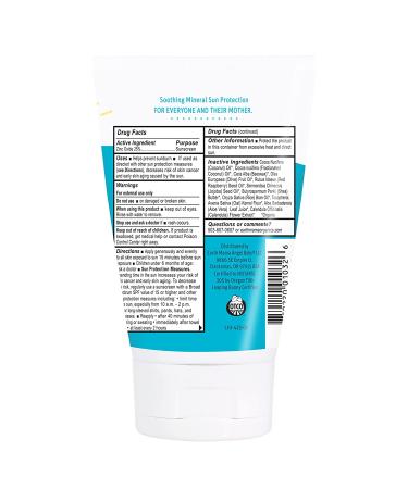 Earth Mama SPF 40 Mineral Sunscreen - Reef Safe, Non-Nano Zinc, Eczema Cream for Baby & Family, 3oz - Buy Online on GoSupps.com