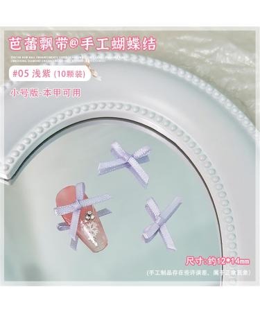 10Pcs For Nails 3D Bows Nail Charm Colorful Bowknot Nail Charm For Acrylic Nails Ribbon Nail Charm Cute Bows Soft And Lightweight Fabric Butterfly Nail Art Decoration 05a - Buy Online on GoSupps.com