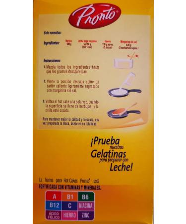 Pronto Hot Cake Mix 350g / Traditional Mexican Hot Cakes Mix Dessert Mix for Pancakes Waffles Crepes Muffins Baking Mix - Buy Online on GoSupps.com