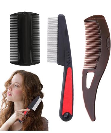 Peigne dents fines ergonomique - Peigne poux portable pour les soins du cuir chevelu et les soins capillaires - Sant durable pour la maison la famille et un usage quotidien - Buy Online on GoSupps.com