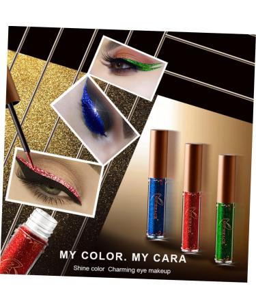 FRCOLOR 2pcs Liquid Glitter Eyeliner Colorful Eyeliner Pearlescent Liquid Eyeliner Eye Shadow Flash Miss Set 1 count (Pack of 1) 08x2pcs - Buy Online on GoSupps.com