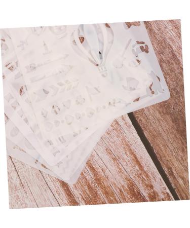 NUOBESTY 10pcs Diy Stencils Template Scrapbooking Stencils Fashion Drawing Stencils Flower Stencil Ledger - Buy Online on GoSupps.com