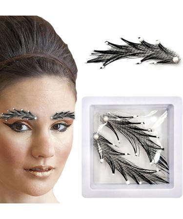 Human Hair Fake Eye Brows Handmade Adhesive False Eyebrows Realistic Crocheted Eyebrows for Halloween Masquerade Costume Cosplay Frifer Eyebrows4 - Buy Online on GoSupps.com