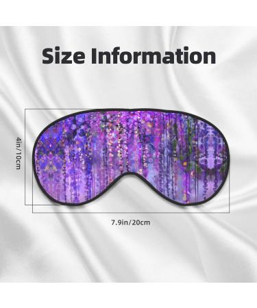 Floral Tree Print Sleep Eye Mask | Soft Blackout Silk Blindfold for Men & Women - Adjustable Comfort - Buy Online on GoSupps.com