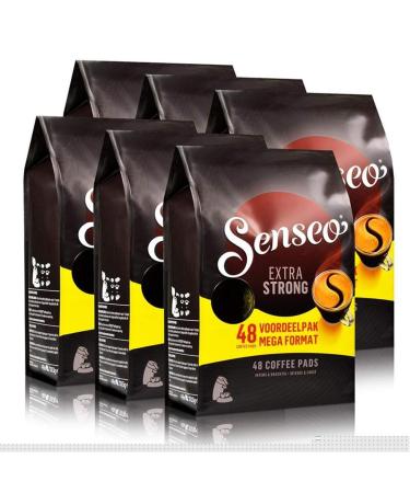 Senseo Extra Dark Roast, New Design, Pack of 6, 6 x 48 Coffee Pods