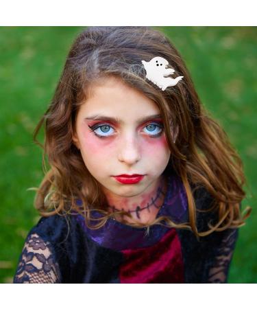 Ghost Hair Clip | Halloween Hair Clips for Women - Halloween Hair Claw Clips Black Hair Clips Cute Halloween Hair Accessories Bat Spider Web Hairpins Hair Grips Jaw Clips for Costume Pochy White Wandering Ghost - Buy Online on GoSupps.com