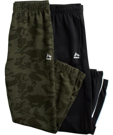 RBX Boys' Sweatpants 4 Pack French Terry Active Jogger Pants Size 14-16 Grey Camo/Green Camo - Buy Online on GoSupps.com