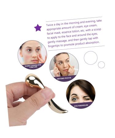 Minkissy 4 PCs Eye Cream Makeup Spatula Set | Facial Massage Tools for Skincare | Gold & Silver Mini Mud Spoons | International Shipping Available - Buy Online on GoSupps.com