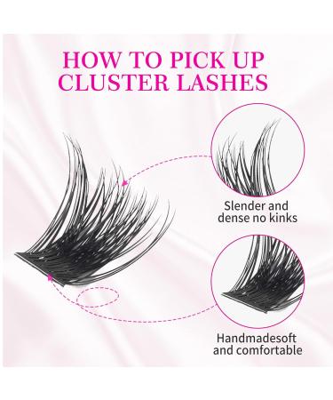 Q&D LASH Lash Clusters - 240 PCS Reusable Individual Lashes | DIY Eyelash Extensions | Black Mink | 0.07-D-10MM - Buy Online on GoSupps.com