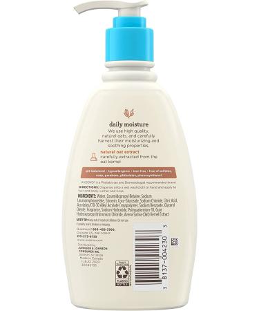 Aveeno Baby Daily Moisture Gentle Body Wash & Shampoo | 2-in-1 Bath & Hair Care | Tear-Free & Paraben-Free | Lightly Scented - 12 fl. oz - Buy Online on GoSupps.com