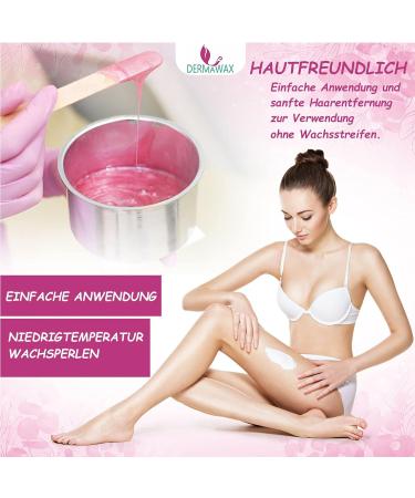 Dermawax Mauve Jasmin Film Wax Pearls - Premium Hair Removal Wax for Brazilian Full Body & Face | 1kg Depilatory Solution - No Strips Needed - Buy Online on GoSupps.com