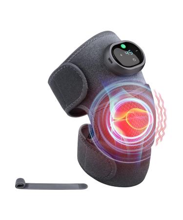 Dewedrt massage device for knee heating massage device 3-in-1 heater for elbows shoulder and knee portable compression massage device for pain relief
