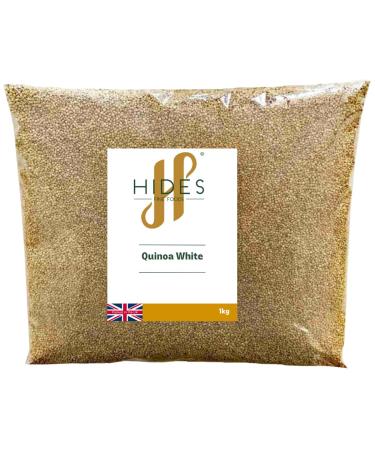 Hides Fine Foods - Quinoa White 1kg - GMO Free - Suitable for Vegetarians - Soups - Casseroles - Curries - Salads - High Fibre - Good Source of Antioxidants - Buy Online on GoSupps.com