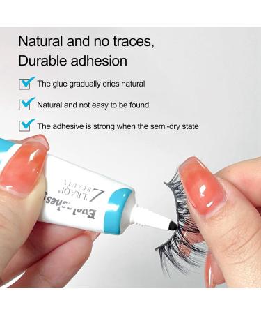 Buy Black Eyelash Glue - Long Lasting Waterproof Lash Adhesive for Extensions - Fast Drying Super Strong Hold Easy to Use - Buy Online on GoSupps.com